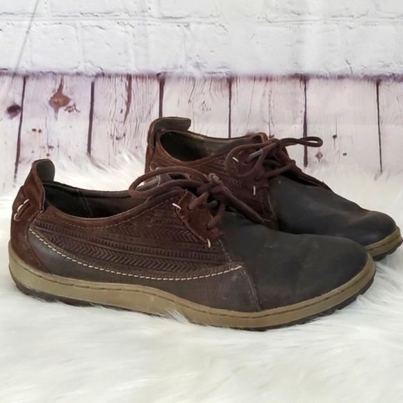 Merrell Ashland Leather Coffee Bean Brown Lace Up Shoes Sneakers Womens Size 7.5 - Picture 1 of 17